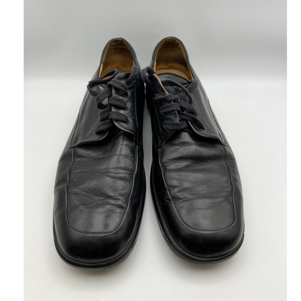 Bally Fando Black Leather Derby Shoes Mens 11E Made in Italy Lace Up Oxfords